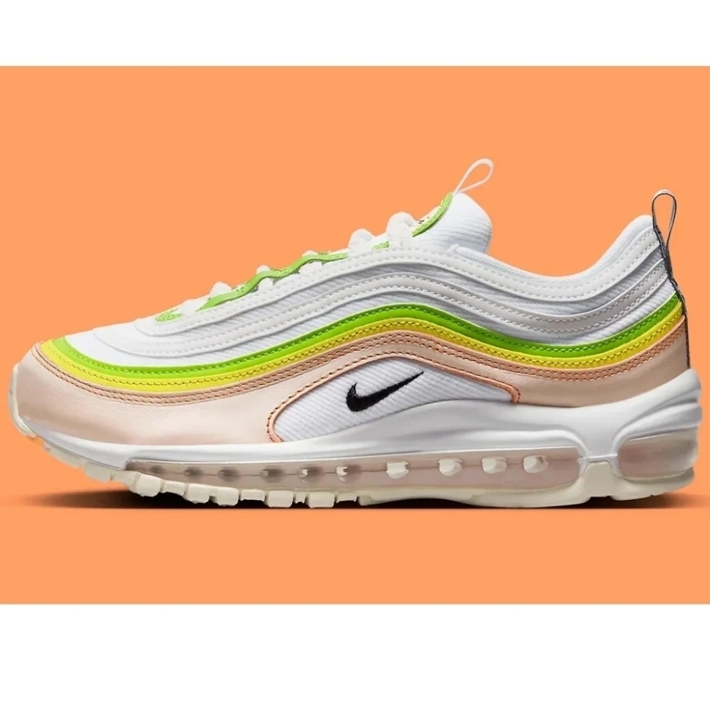 Nike Air Max 97 Feel Love White Pearl Pink Green Women's 8 NEW FD0870-100 - Picture 7 of 10